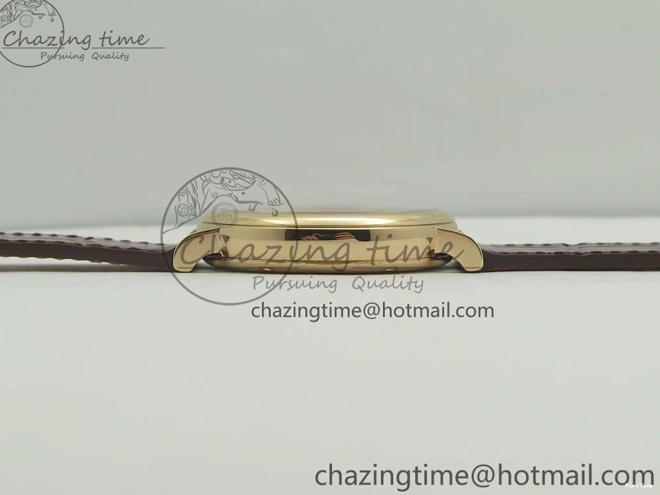 MIROTIME 0419 SportInspired Portofino IW458101 RG MK 1:1 Best Edition Gray Dial On Brown Leather Strap MIYOTA 7165